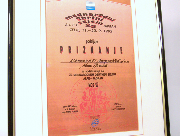Priznanje sejem Alpe-Jadran Priznanje sejem Alpe-Jadran